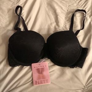 Brand new Savage x Fenty black lace bra